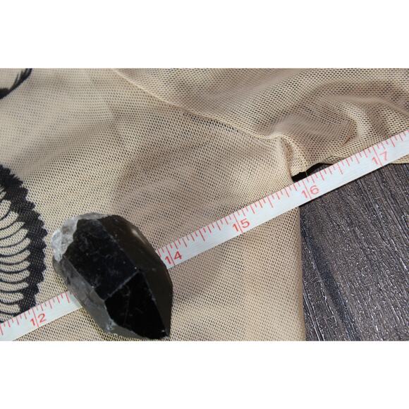 I AM GIA Sheer Long Sleeve Bodysuit Snake Tattoo Print Small - Picture 12 of 15